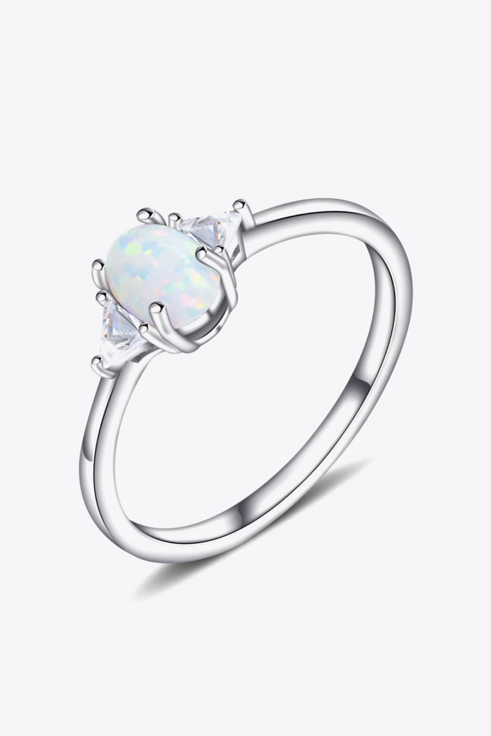 Honeybee Mumford's Contrast Sterling Silver Opal Ring