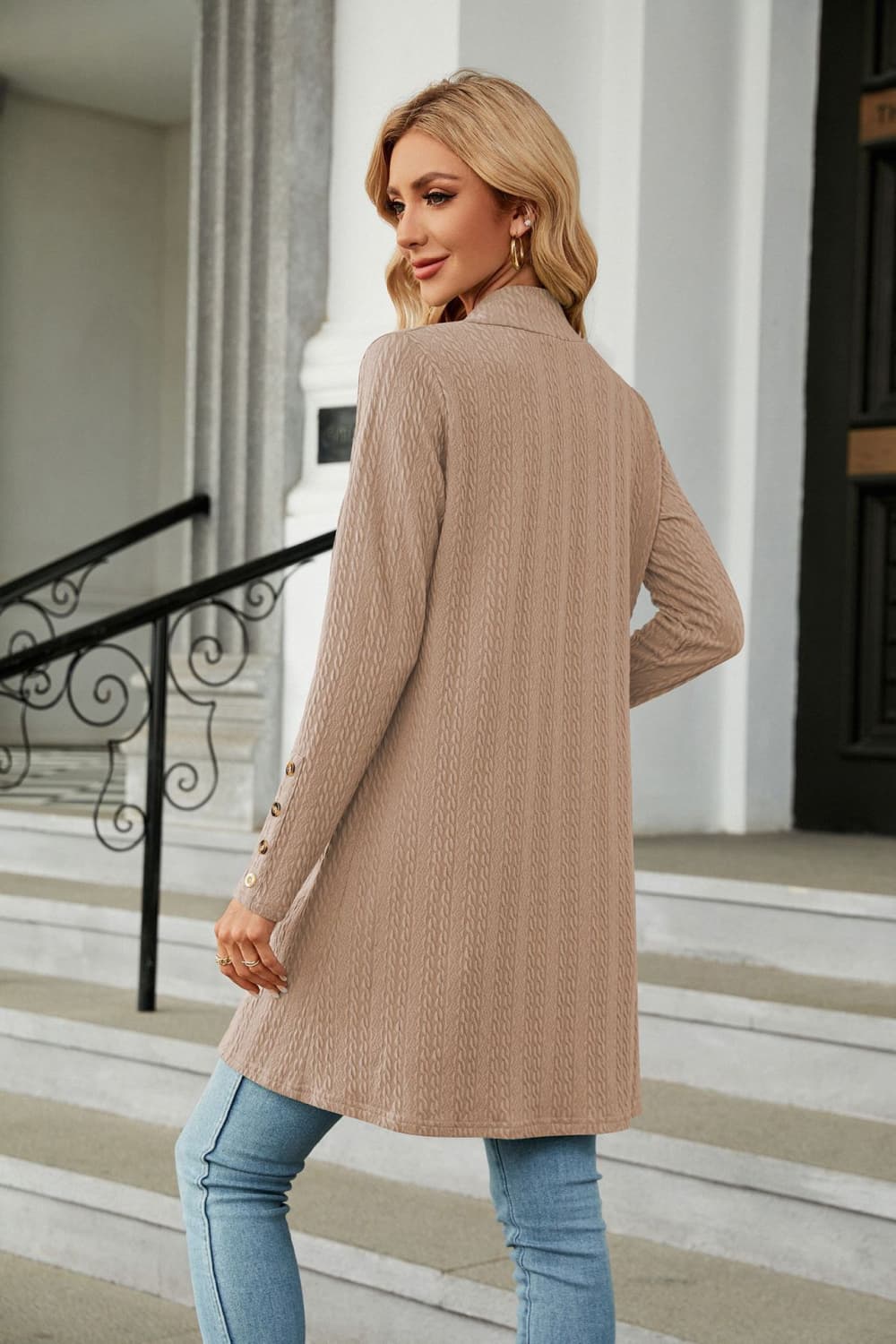 Honeybee Mumford's Long Sleeve Open Front Cardigan