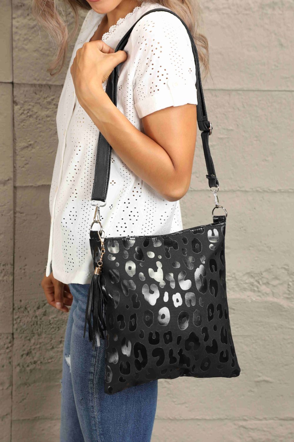 Honeybee Mumford's Leather Shoulder Bag with Tassel