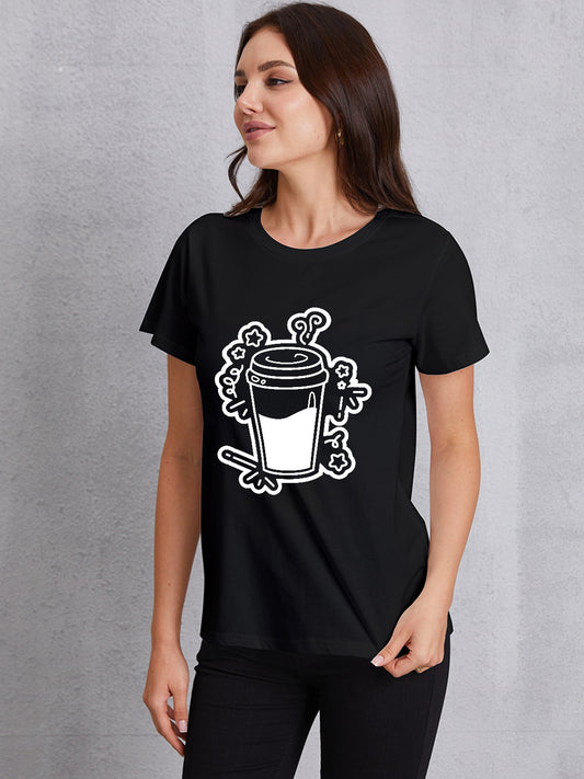 Honeybee Mumford's Coffee Round Neck Short Sleeve T-Shirt