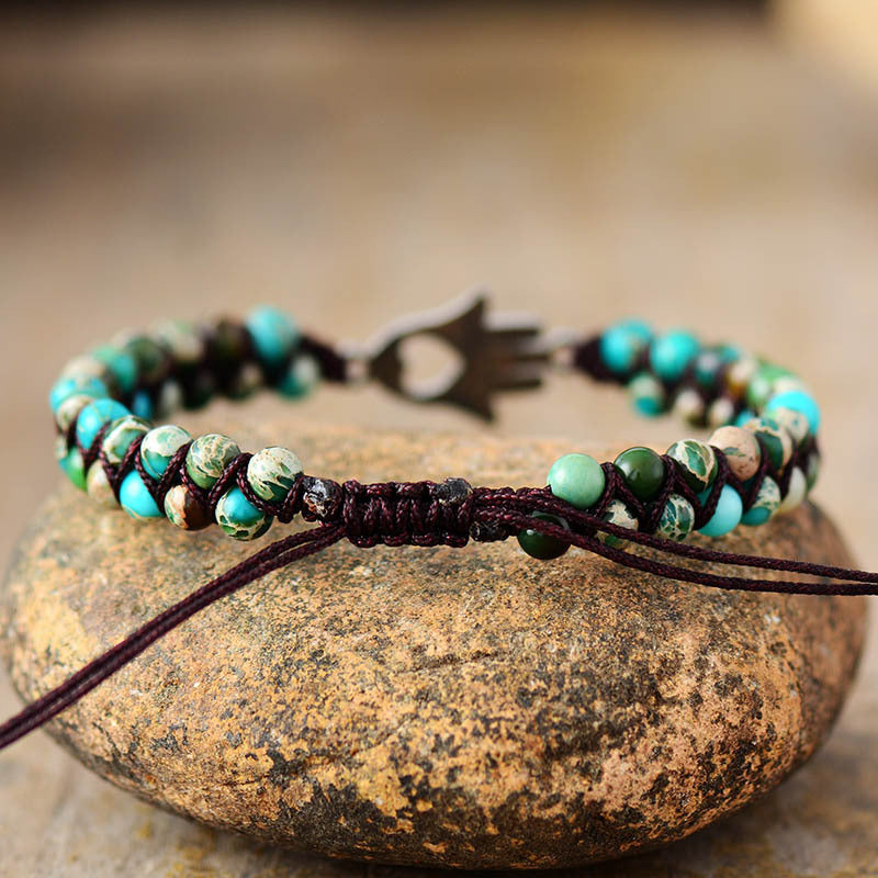 honeybee Mumford's Turquoise Beaded Bracelet