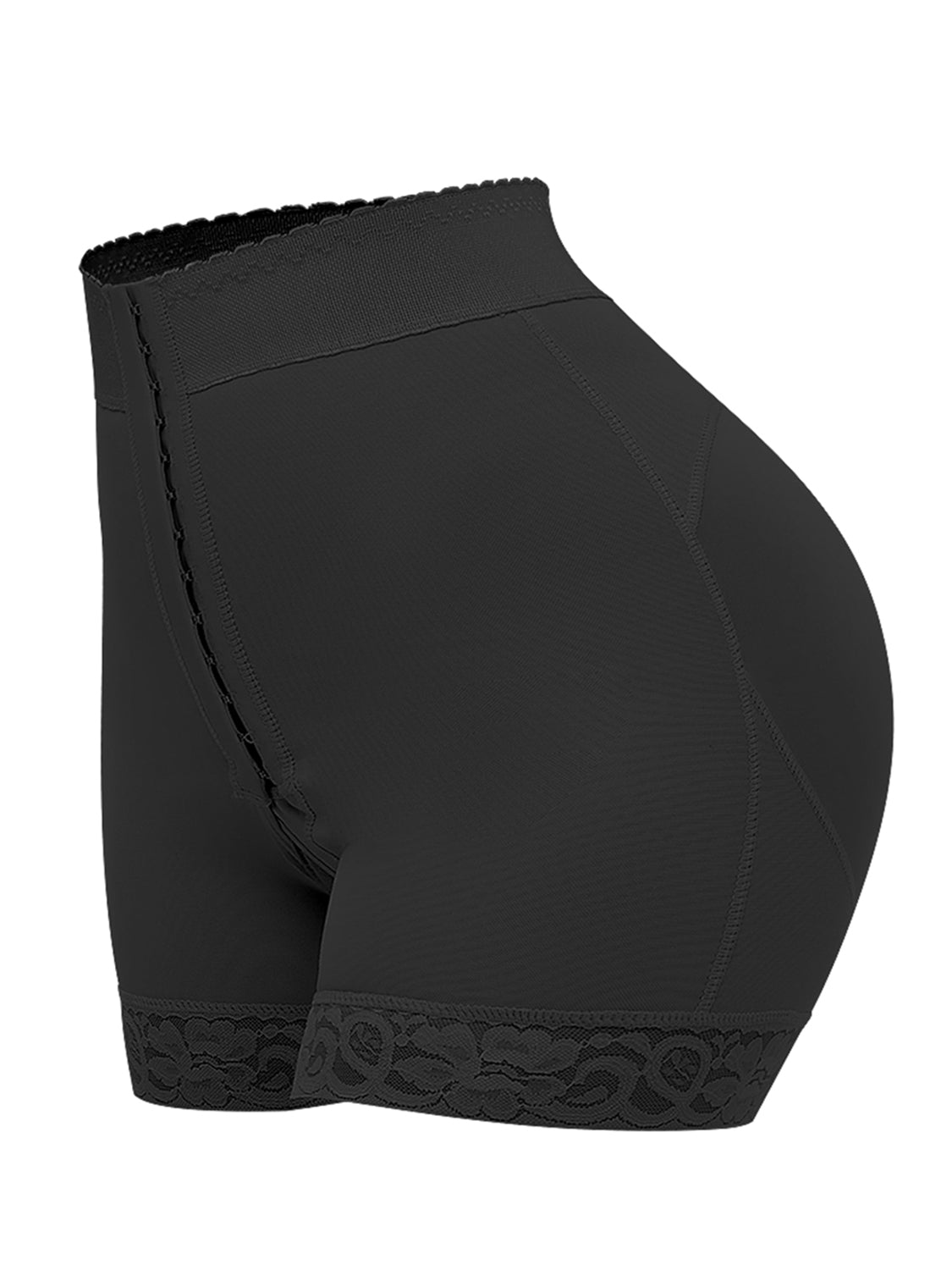 Honeybee Mumford's Full Size Lace Detail Hook-and-Eye Shaping Shorts