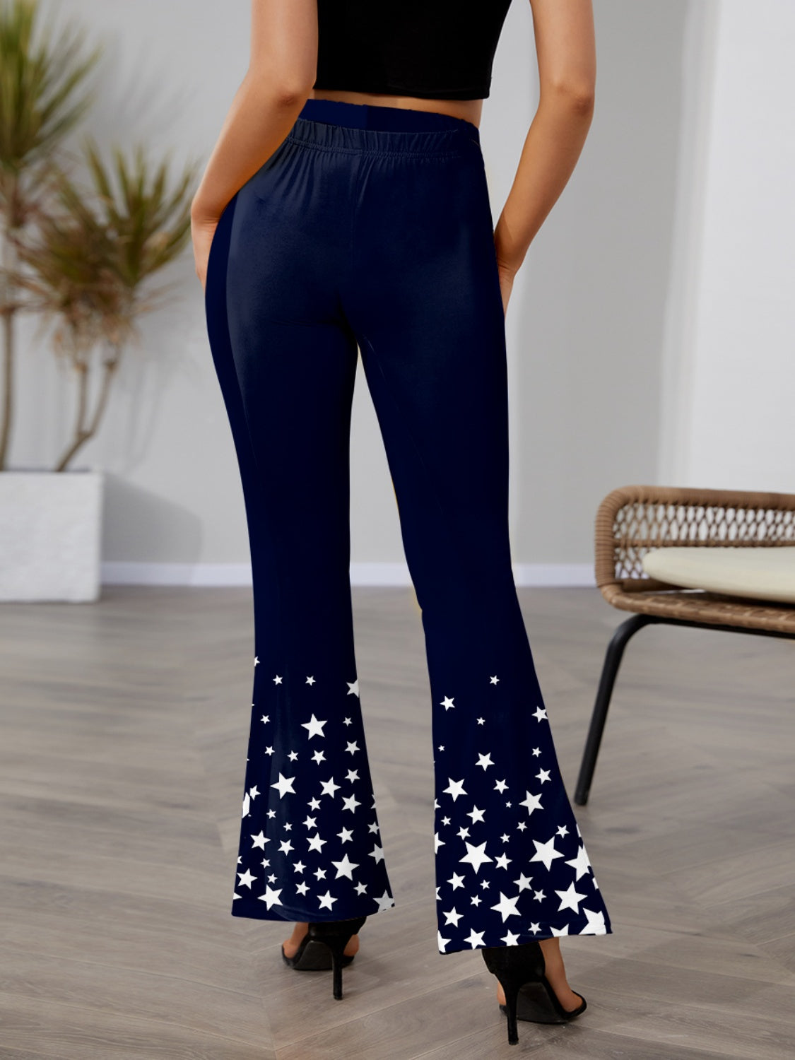 Honeybee Mumford's Star Elastic Waist Bootcut Pants