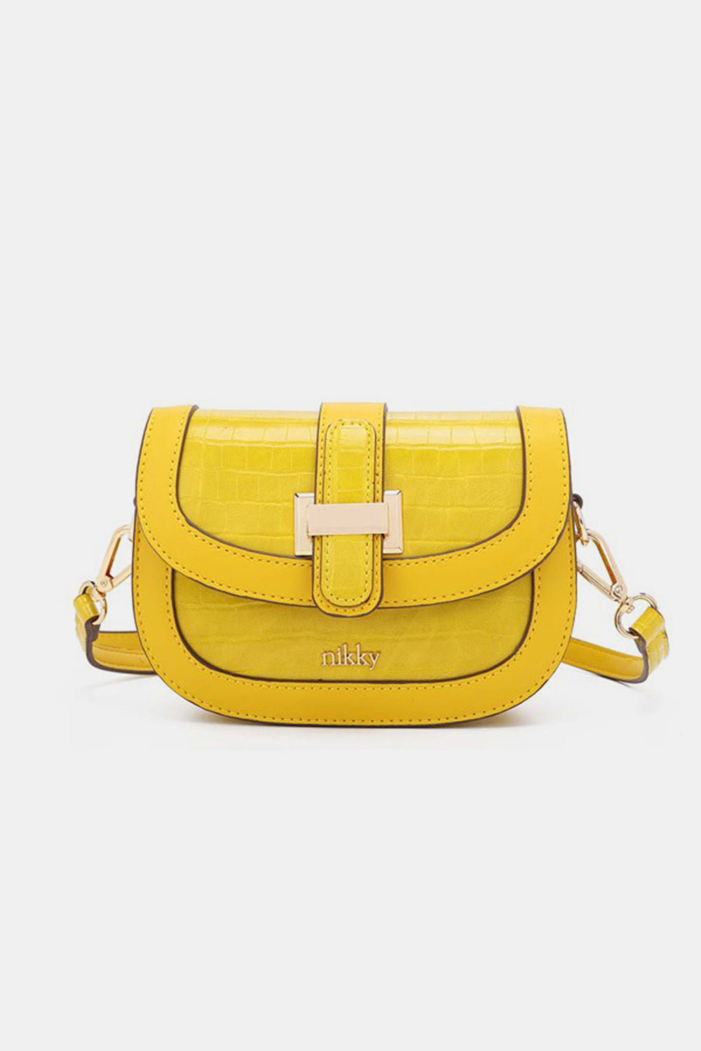 Honeybee Mumford's Nicole Lee Croc Embossed Crossbody Bag