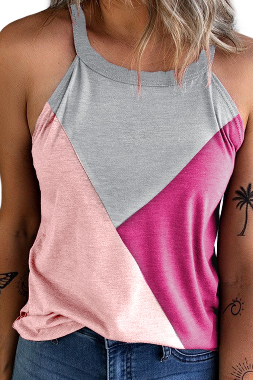 Honeybee Mumford's Color Block Grecian Neck Tank