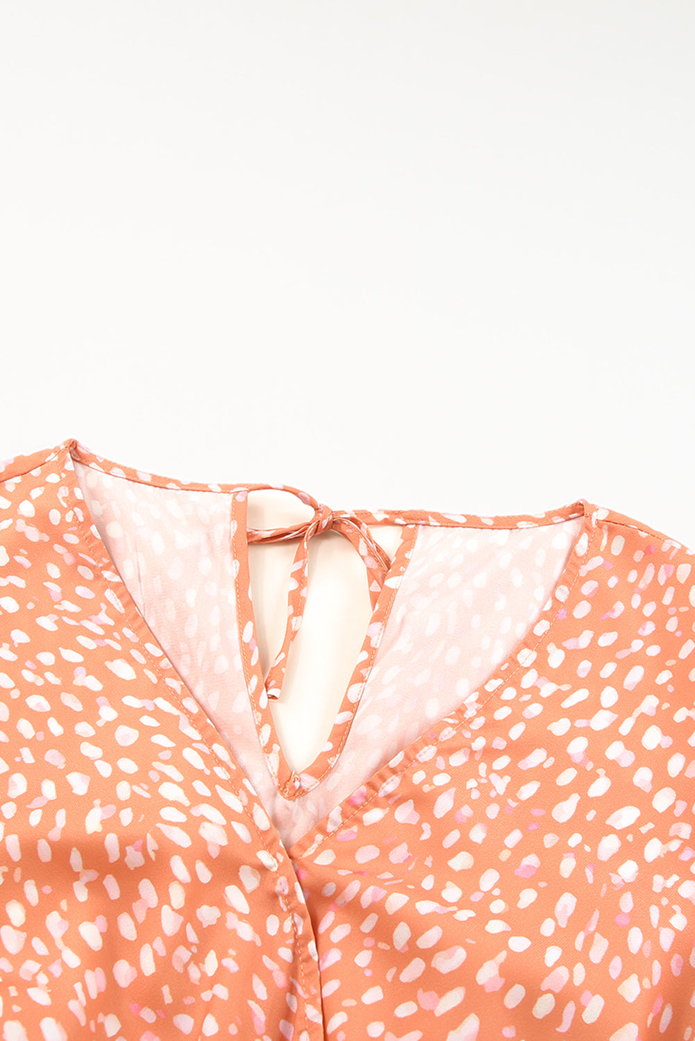 Honeybee Mumford's Orange Animal Spotted Print Romper