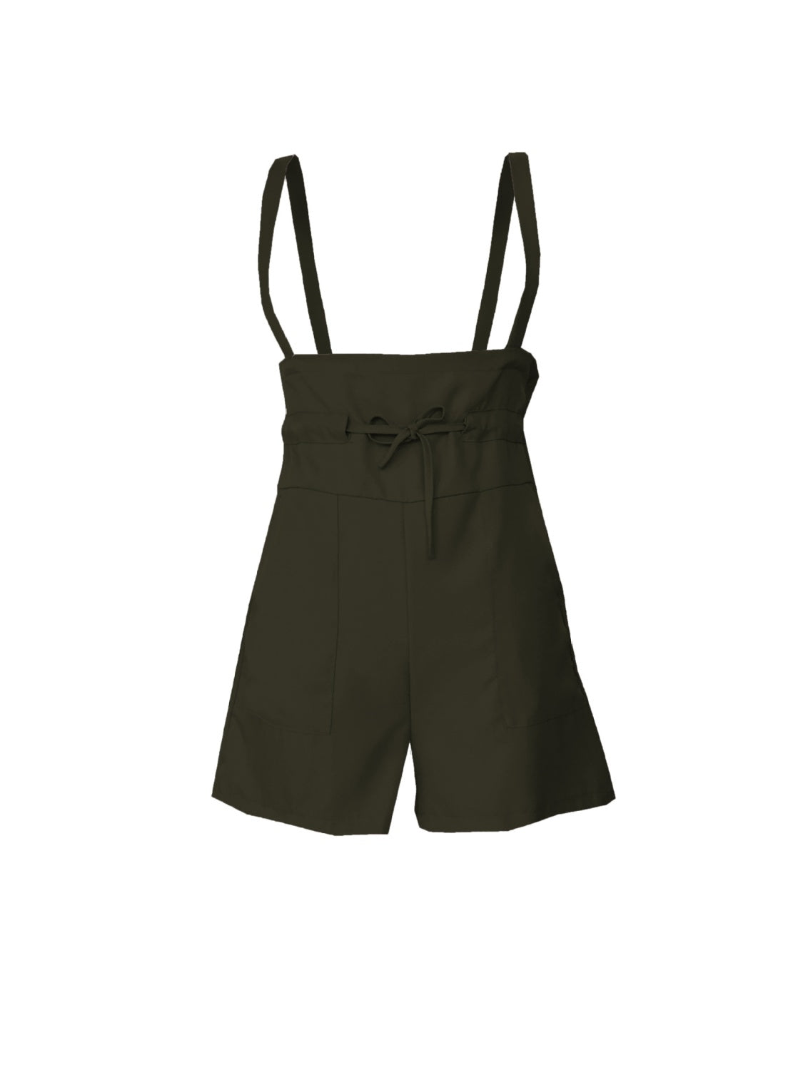 Honeybee Mumford's Drawstring Wide Strap Overalls with Pockets