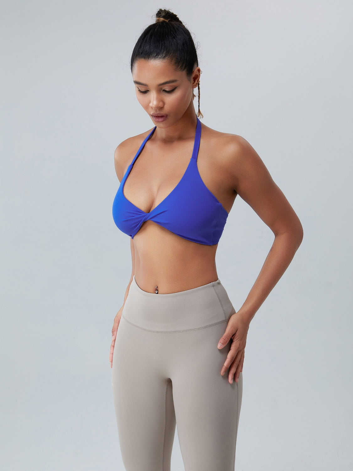 Honeybee Mumford's Twisted Halter Neck Active Bra