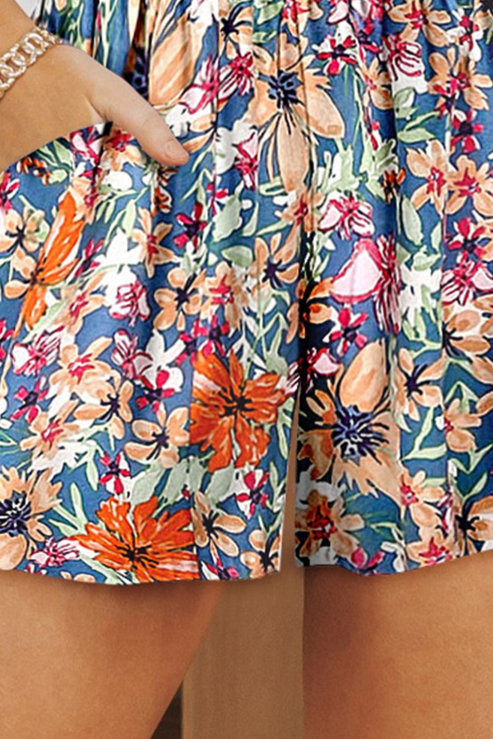 Honeybee Mumford's Floral High Waist Shorts with Pockets