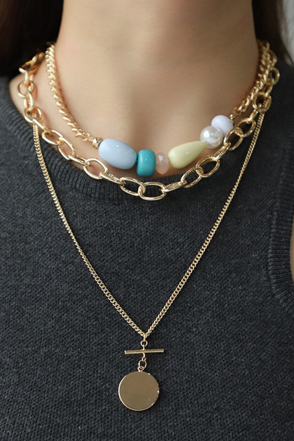 Honeybee Mumford's Triple-Layered Necklace