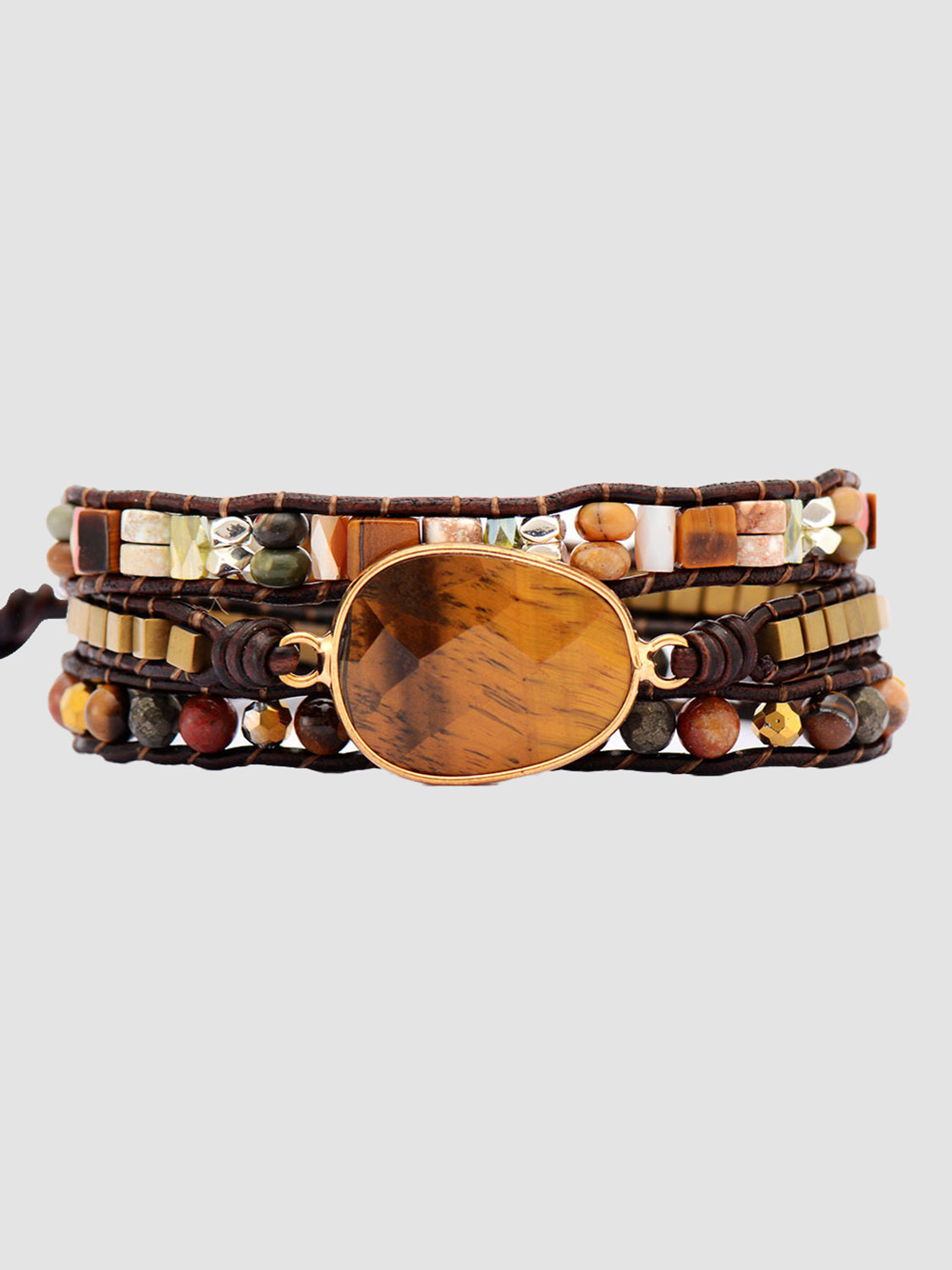 honeybee Mumford's Geometrical Shape Triple-Layer Bracelet