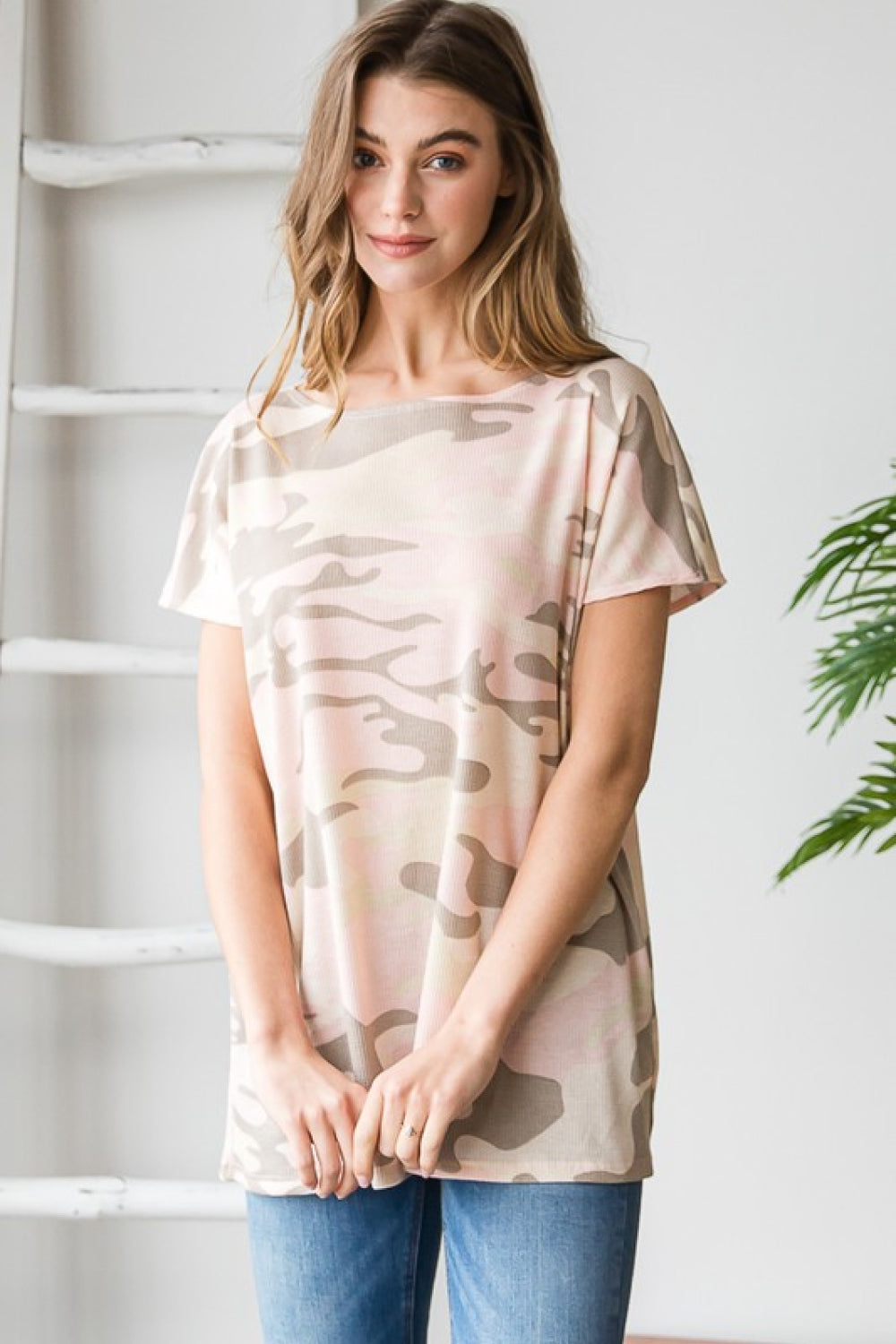 Honeybee Mumford's Heimish Full Size Camouflage Tunic T-Shirt