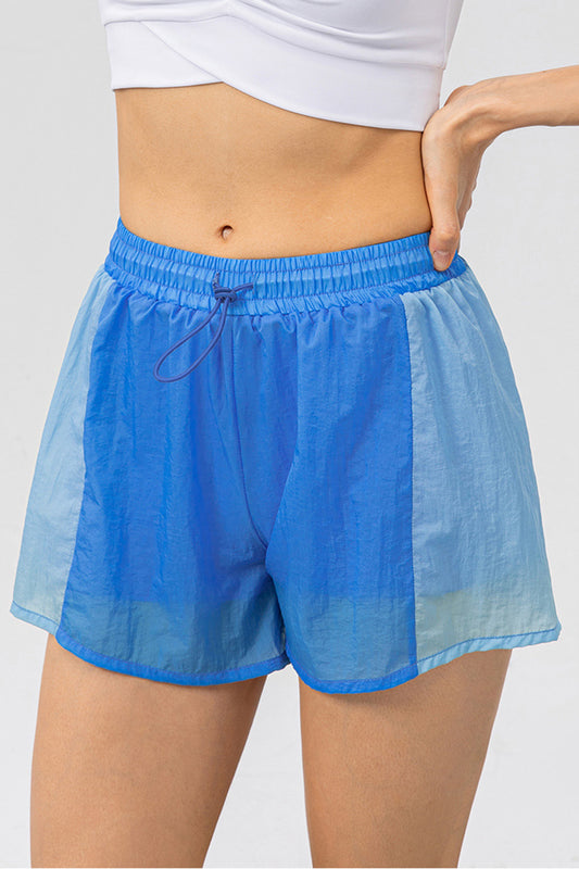 Honeybee Mumford's Color Block Drawstring Active Shorts