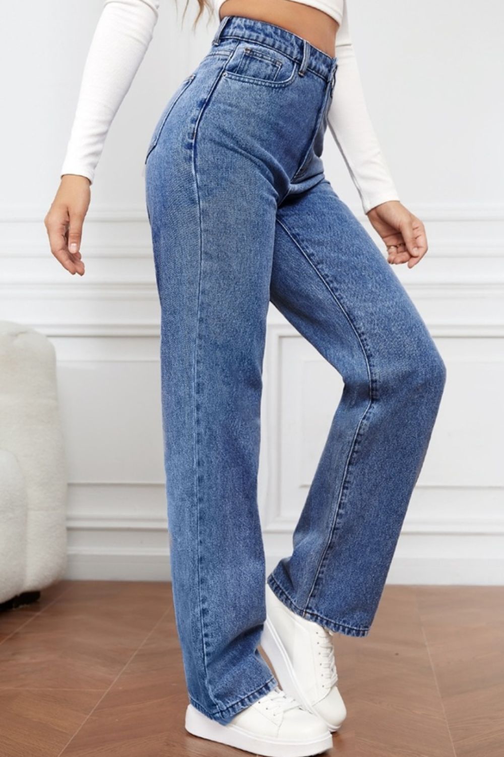 Honeybee Mumford's High Waist Straight Jeans