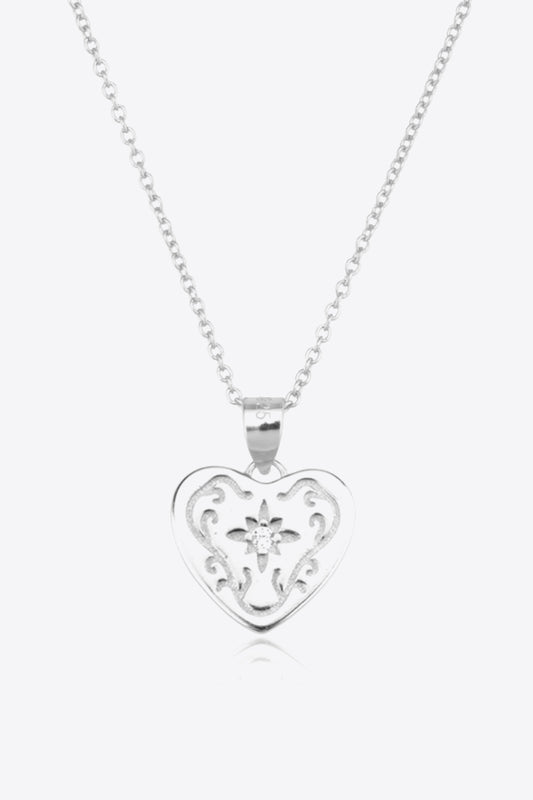 Honeybee Mumford's Heart Pendant Sterling Silver Necklace