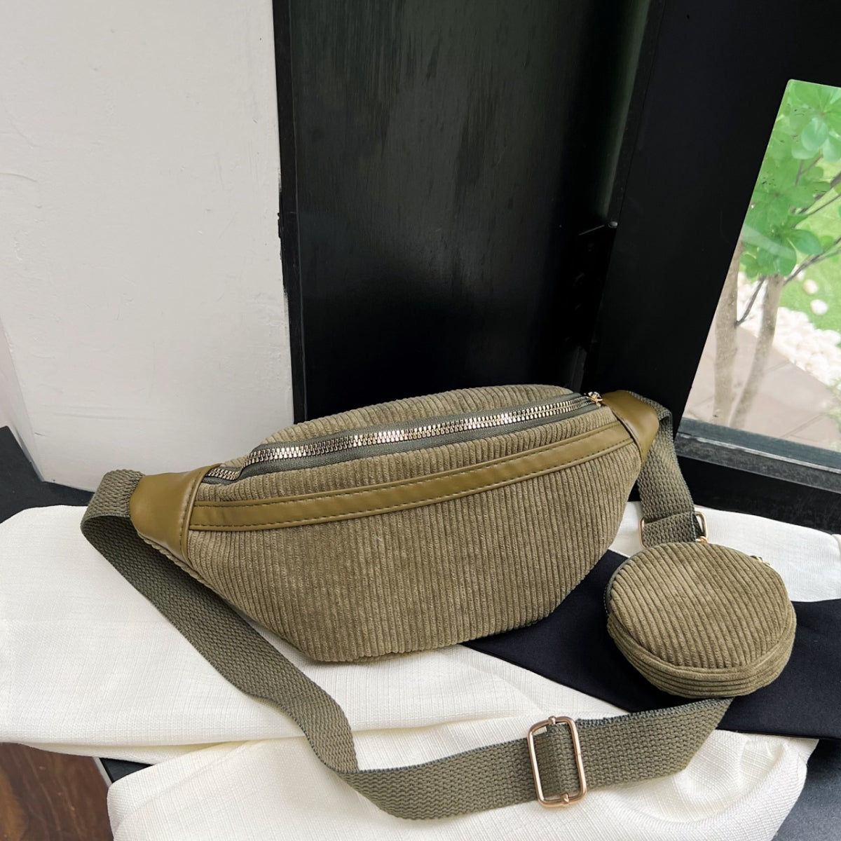 honeybee Mumford's Small Corduroy Sling Bag