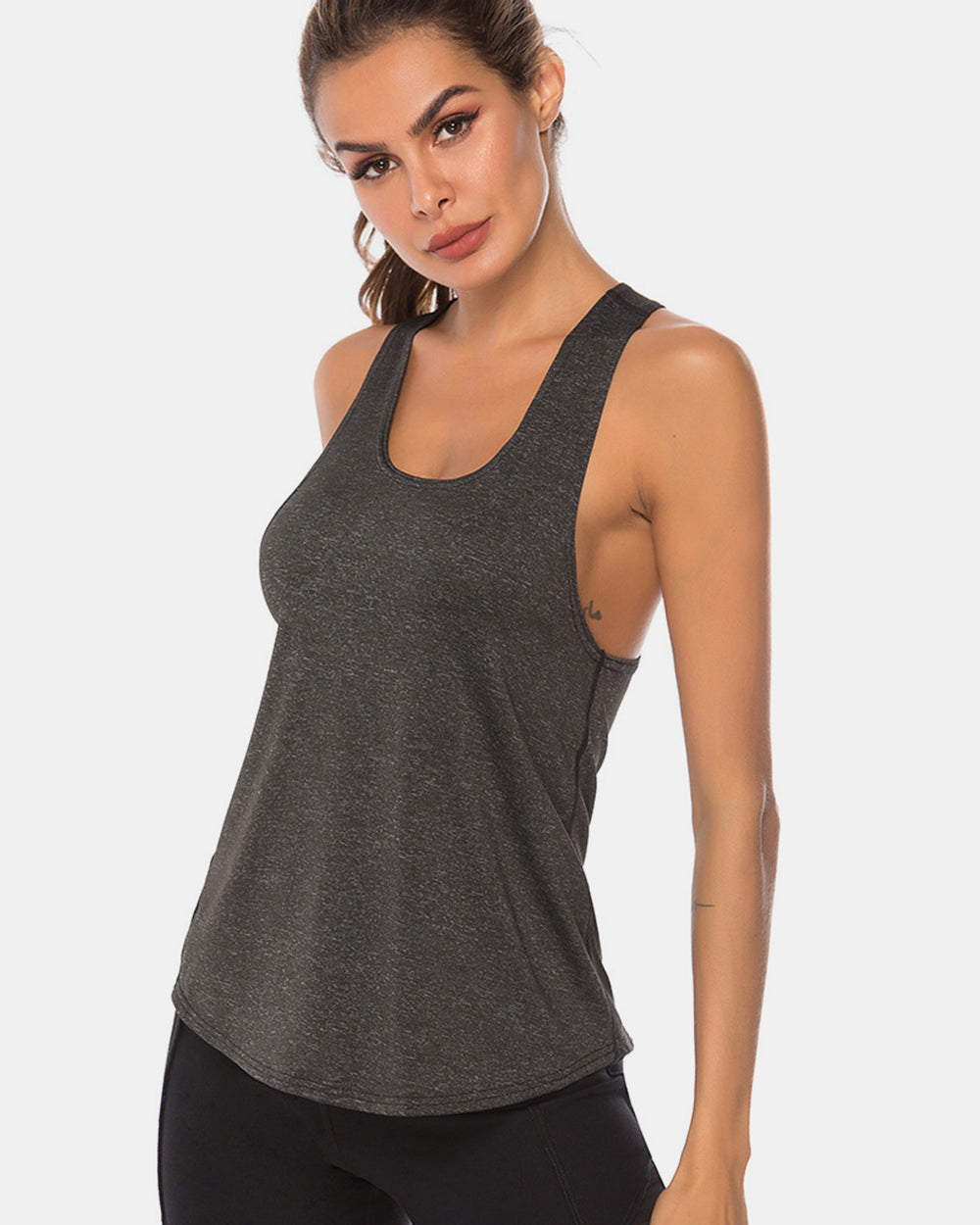 Honeybee Mumford's Full Size Scoop Neck Wide Strap Active Tank