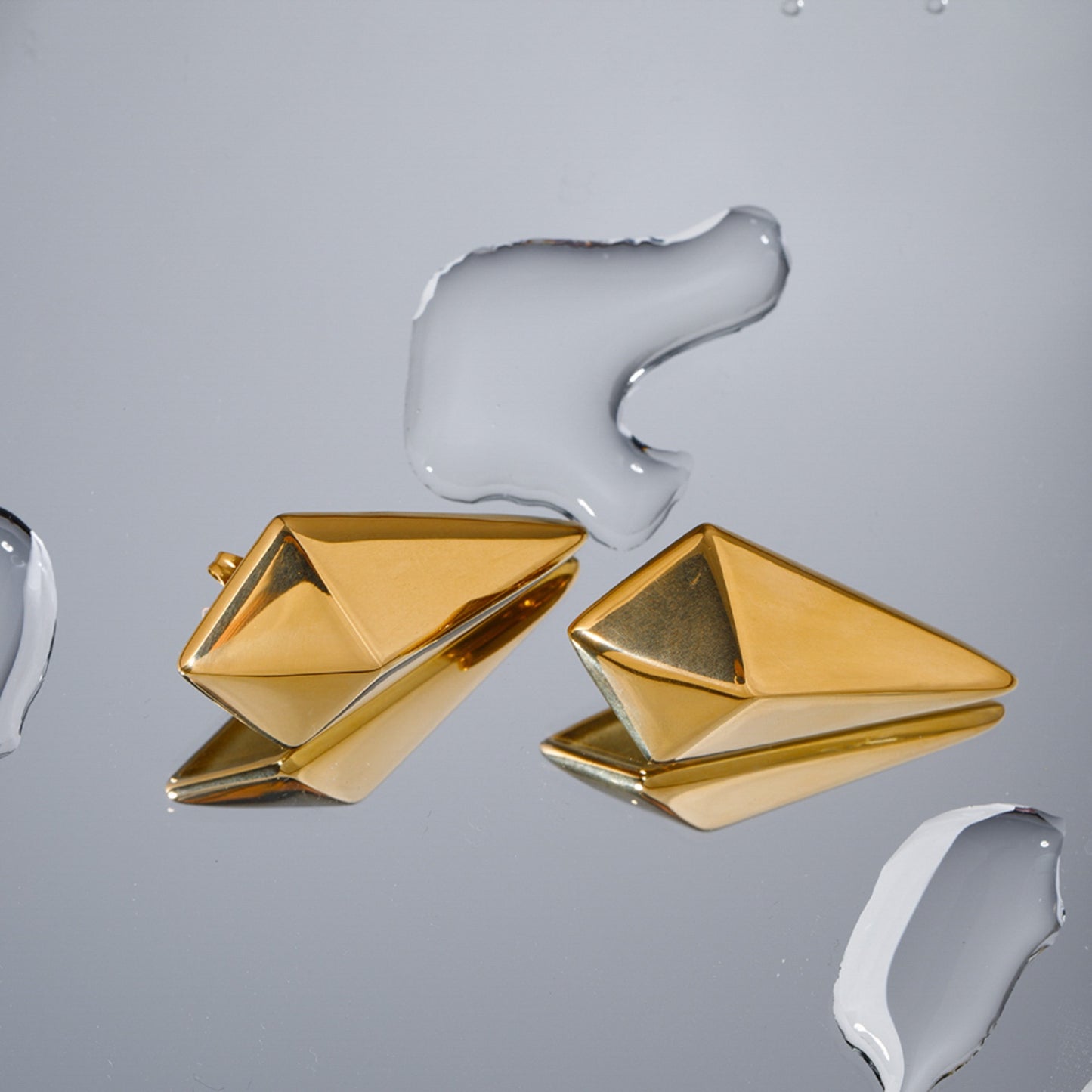 honeybee Mumford's 18K Gold-Plated Geometric Earrings