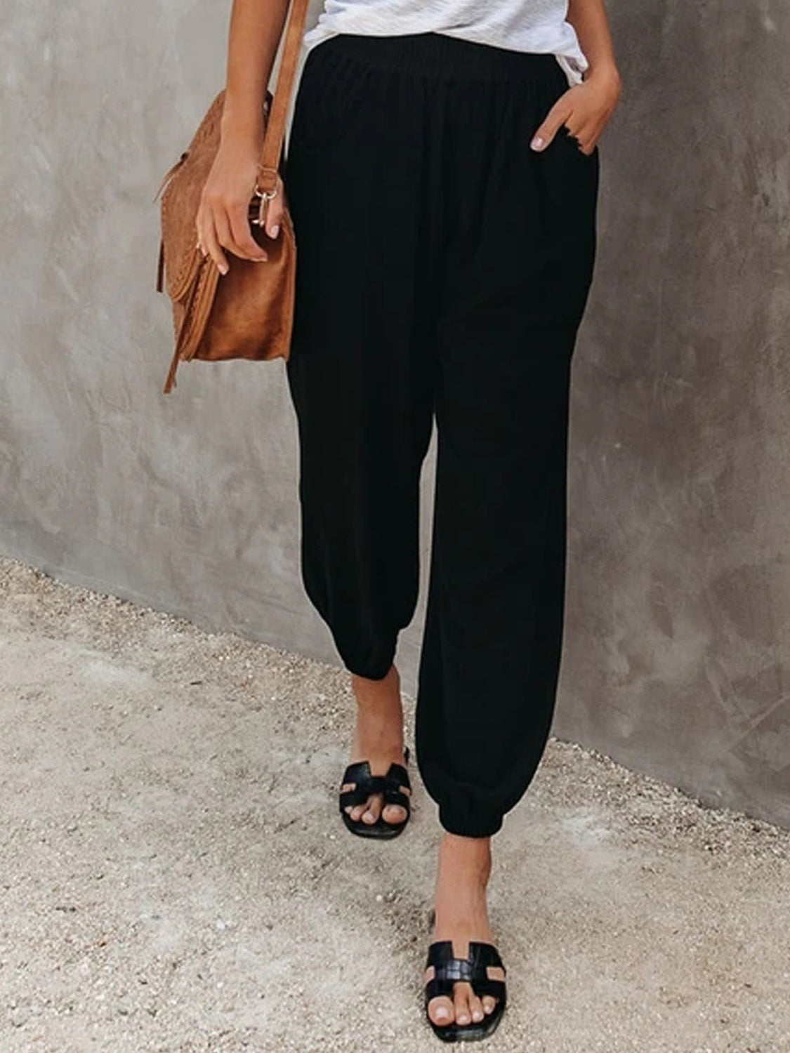 Honeybee Mumford's High Waist Cropped Pants