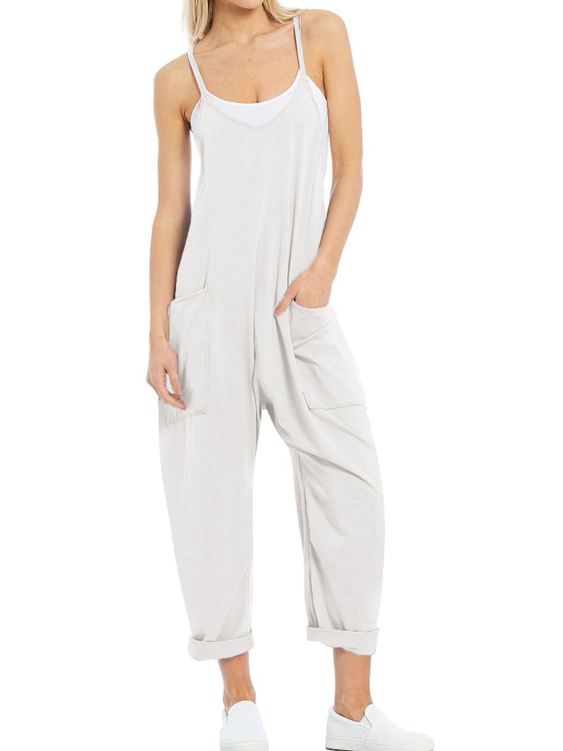 Honeybee Mumford's Spaghetti Strap Jumpsuit with Pockets