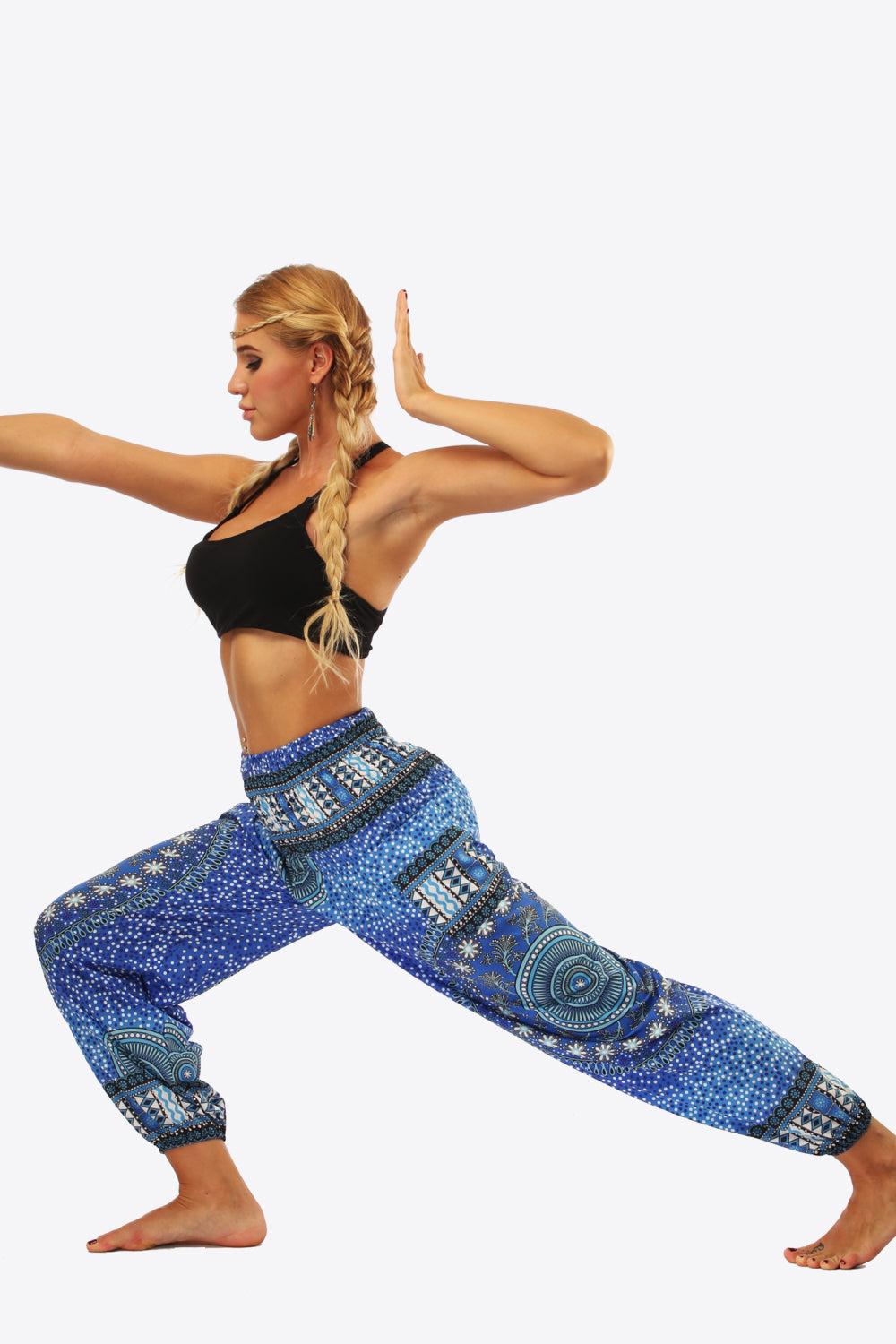 Honeybee Mumford's Printed High-Waist Pants