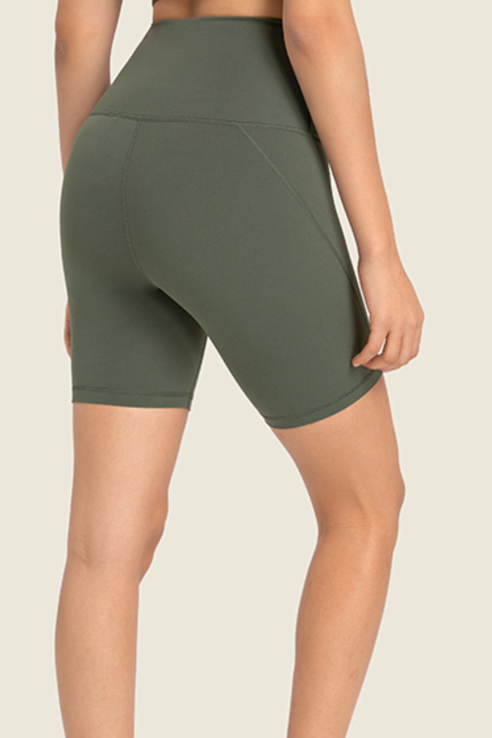 Honeybee Mumford's Seamless High-Rise Wide Waistband Biker Shorts