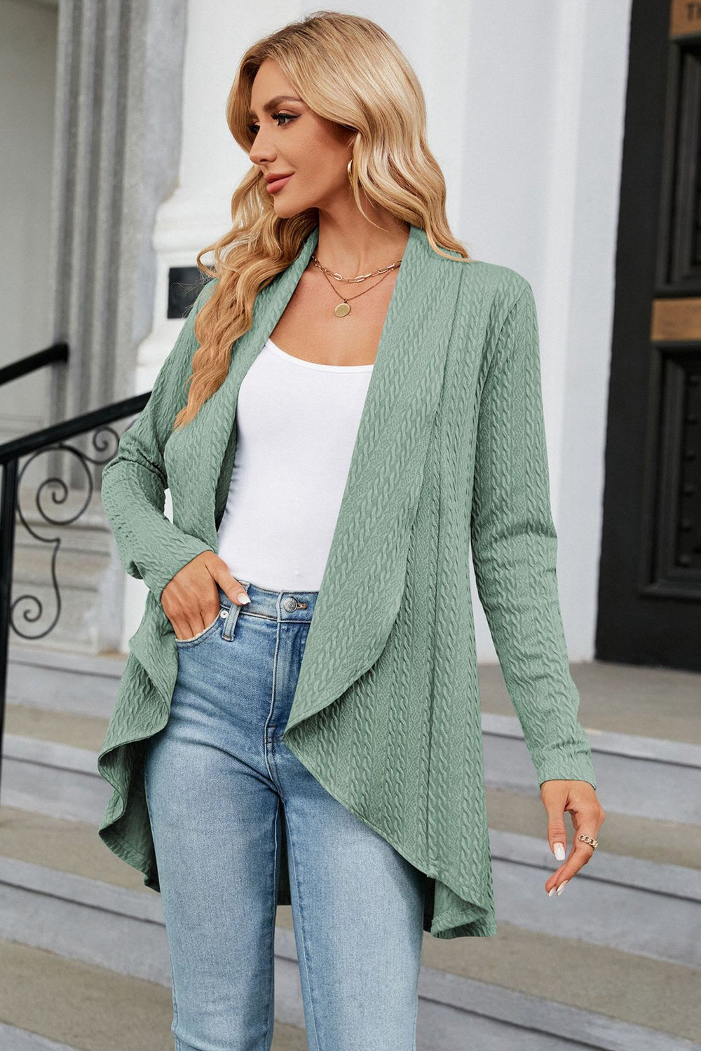 Honeybee Mumford's Open Front Long Sleeve Cardigan