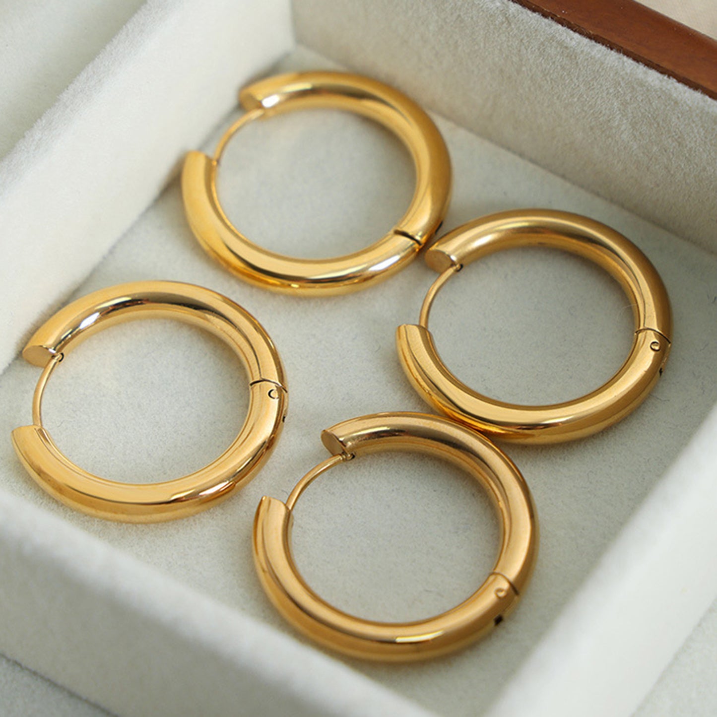 honeybee Mumford's 18K Gold-Plated Huggie Earrings