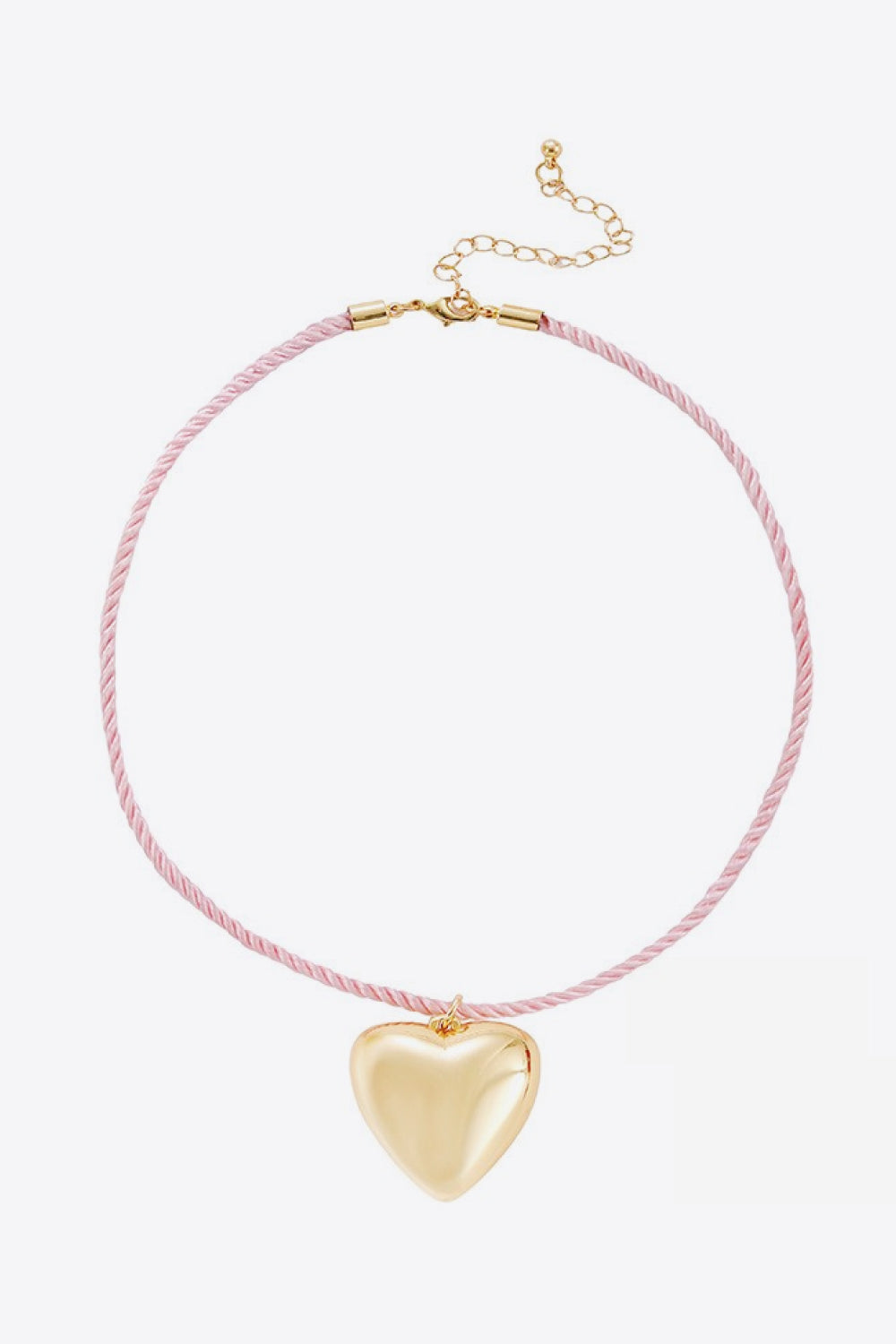 Honeybee Mumford's Heart Pendant Rope Necklace