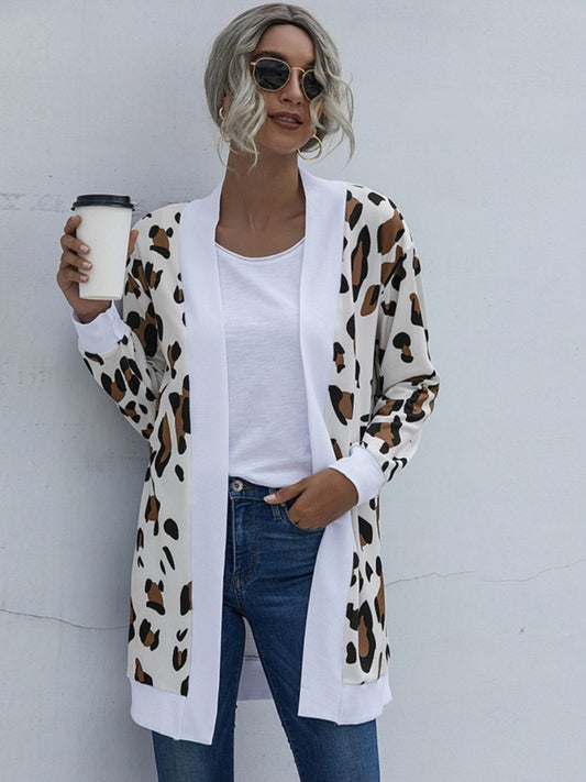 Honeybee Mumford's Leopard Open Front Cardigan