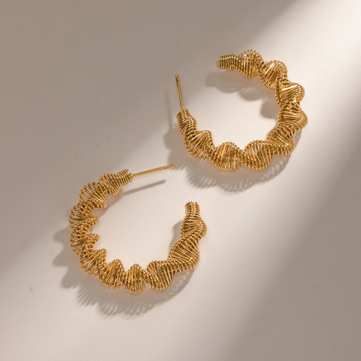 honeybee Mumford's Gold-Plated C-Hoop Earrings