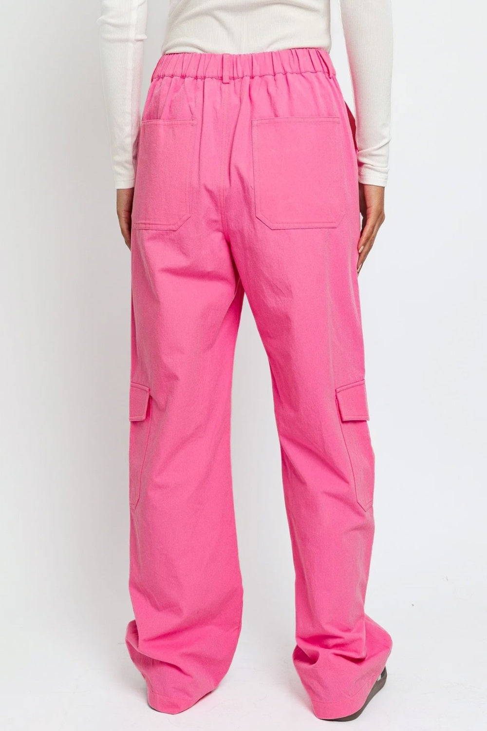 Honeybee Mumford's High Waisted Wide Leg Cargo Pants with Pockets