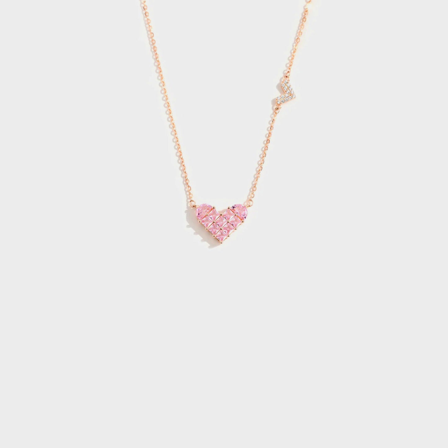 Honeybee Mumford's Heart Shape Rose Gold-Plated Pendant Necklace