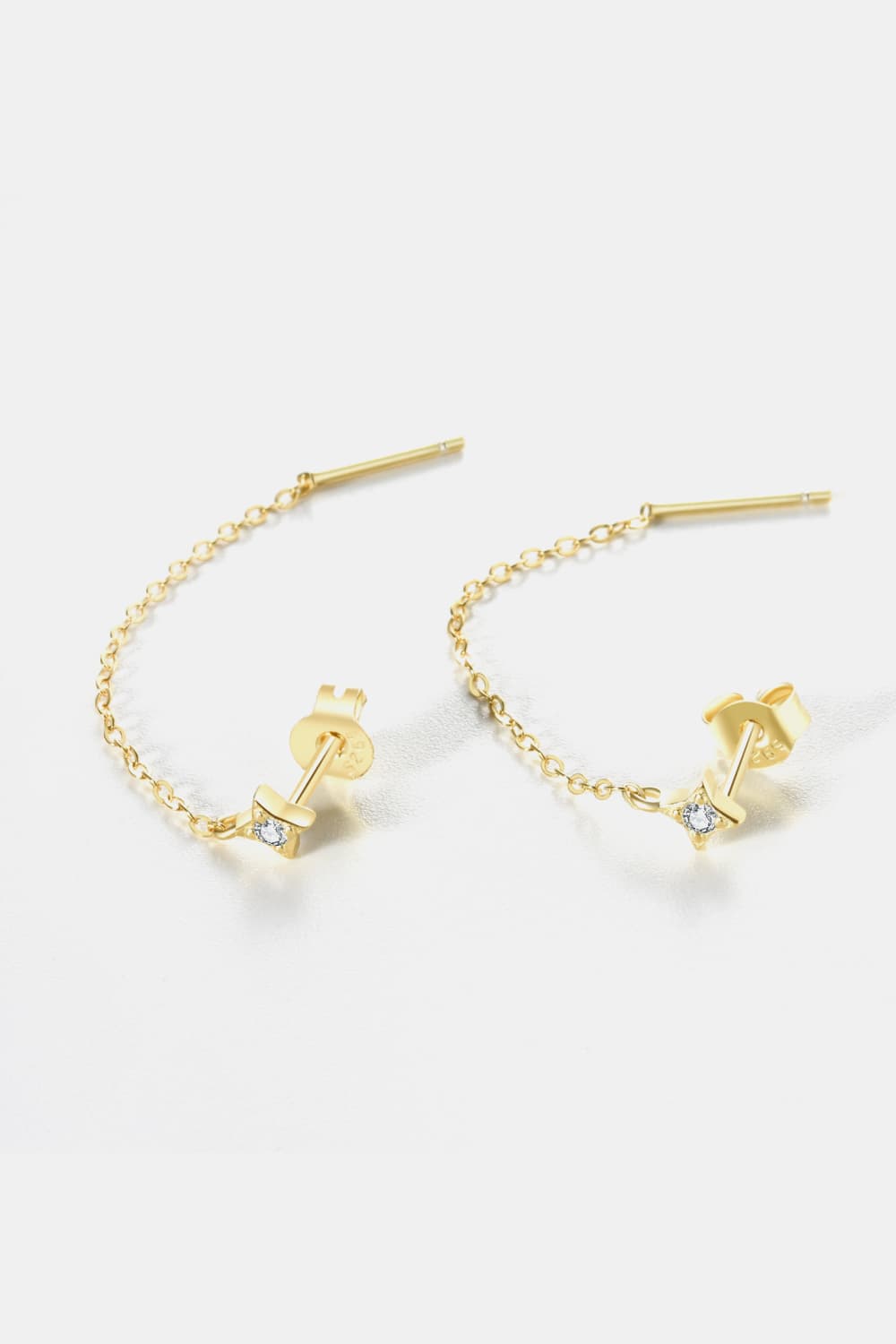 honeybee Mumford's Long Chain Stud Earrings