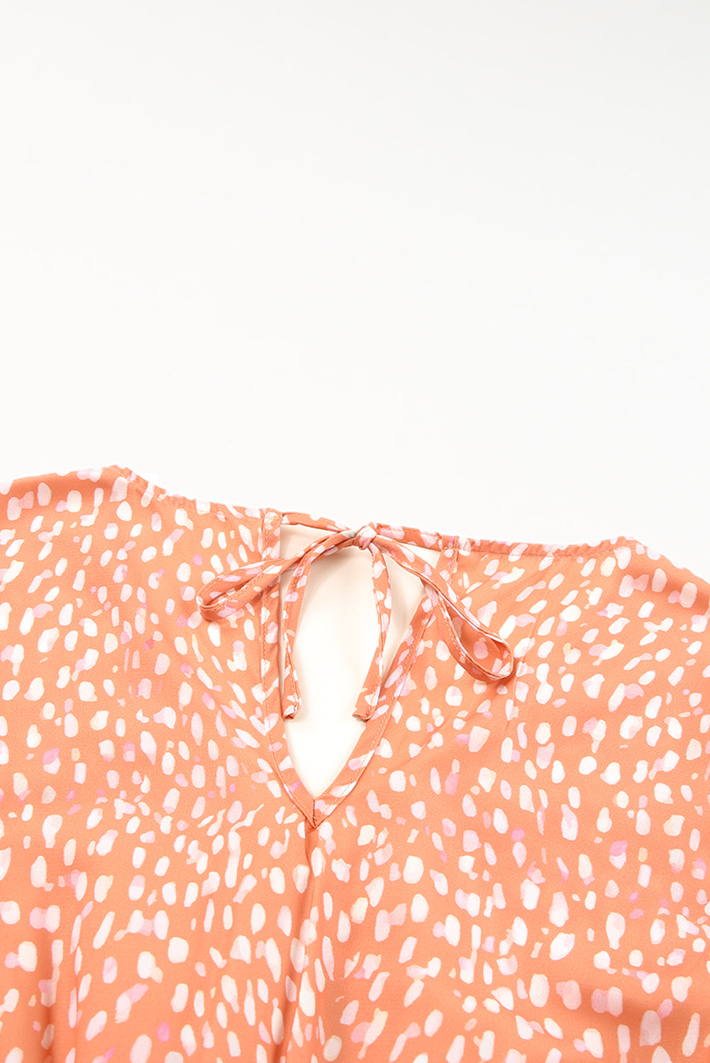 Honeybee Mumford's Orange Animal Spotted Print Romper