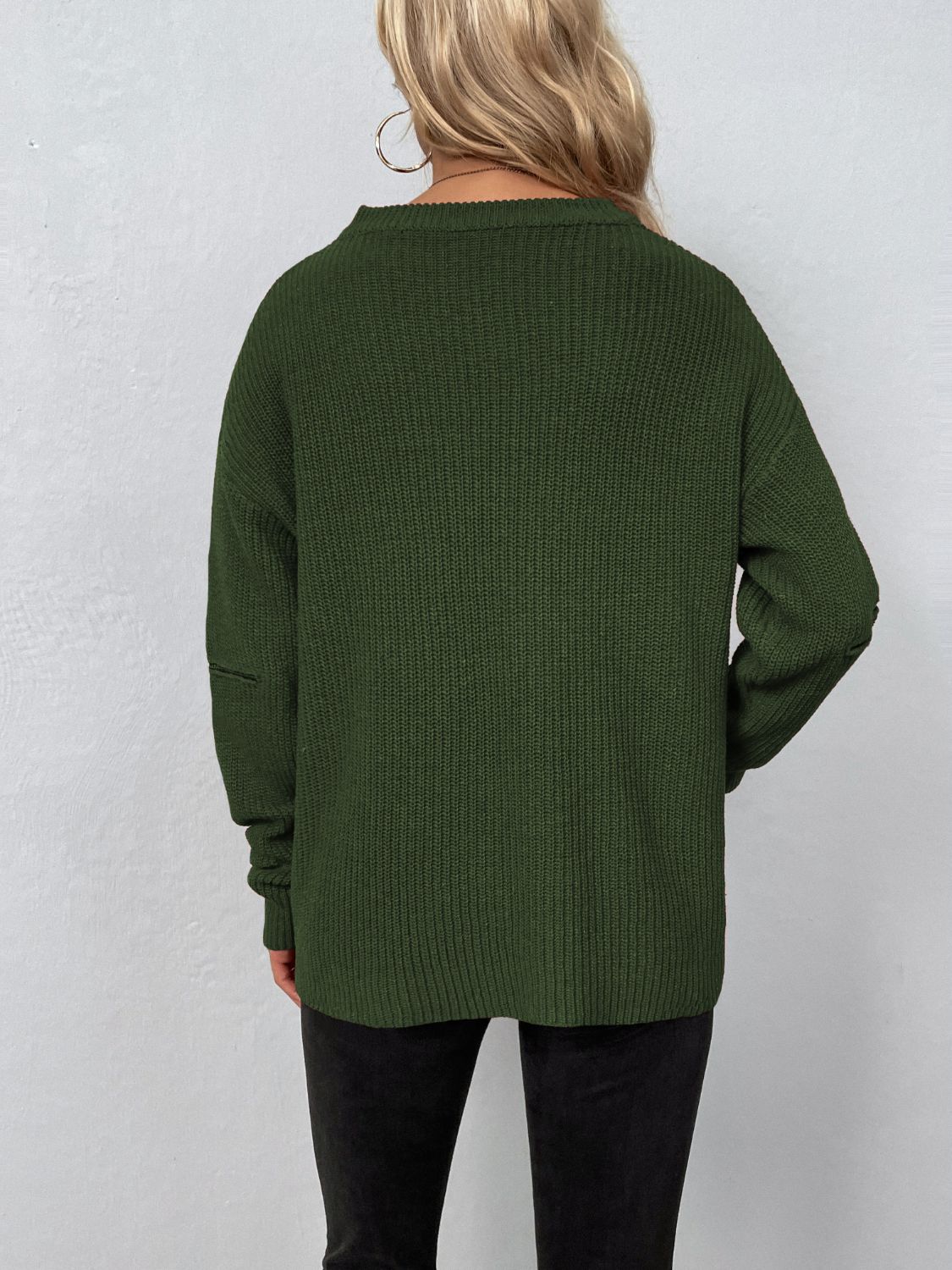 Honeybee Mumford's Cutout Zip Detail Sweater