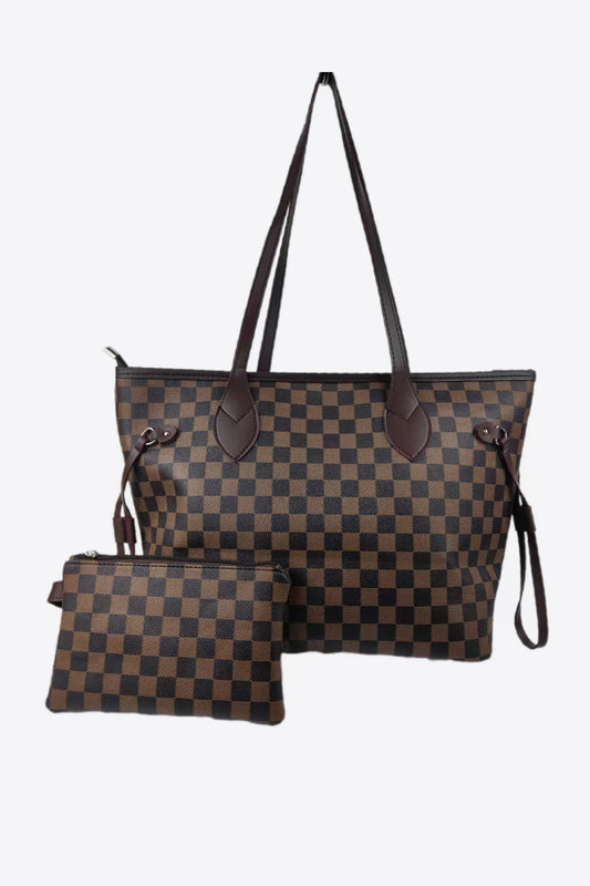 Honeybee Mumford's Checkered Two-Piece Bag Set