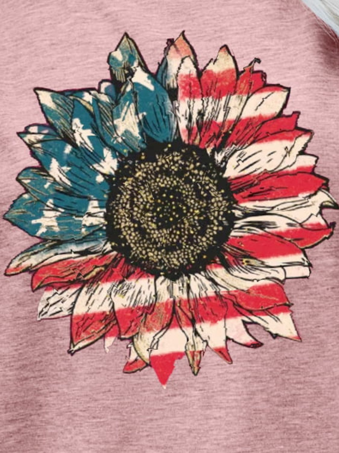 Honeybee Mumford's US Flag Flower Graphic Tee