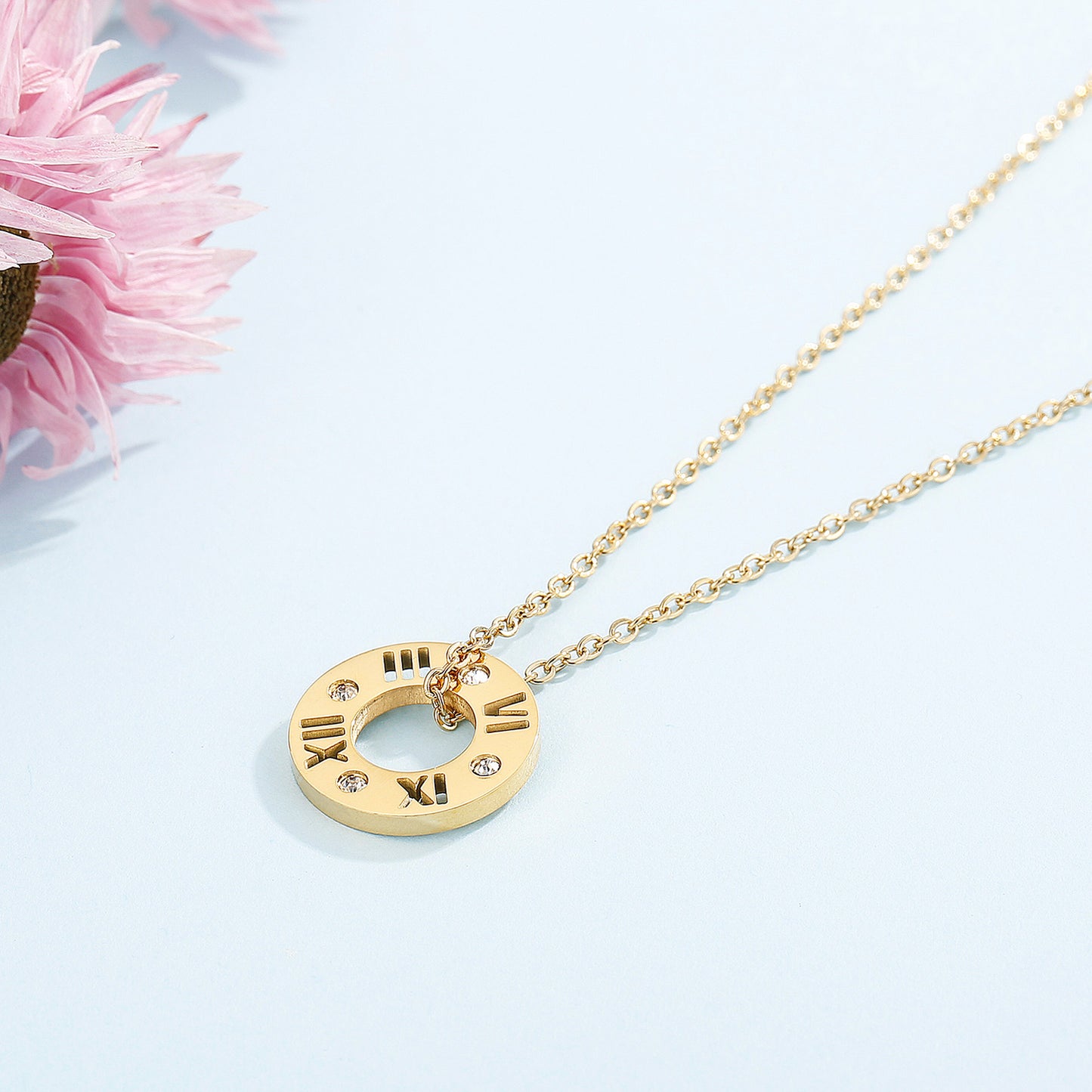 Honeybee Mumford's Pierced Rhinestone Pendant Necklace