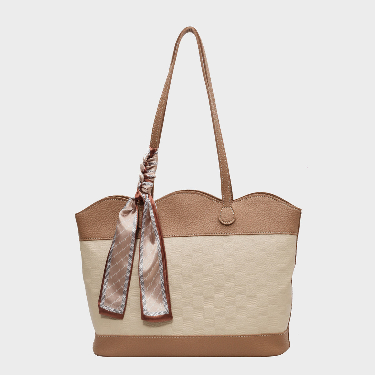 Honeybee Mumford's Leather Tied Contrast Tote Bag