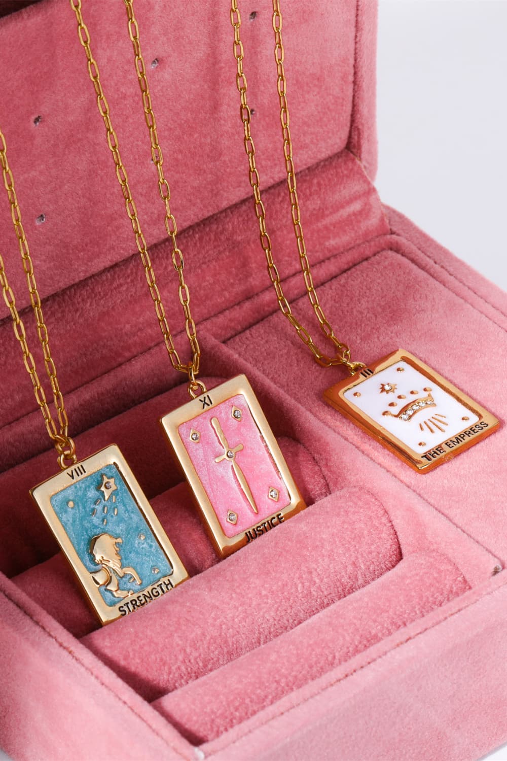 Honeybee Mumford's Tarot Card Pendant Copper Necklace