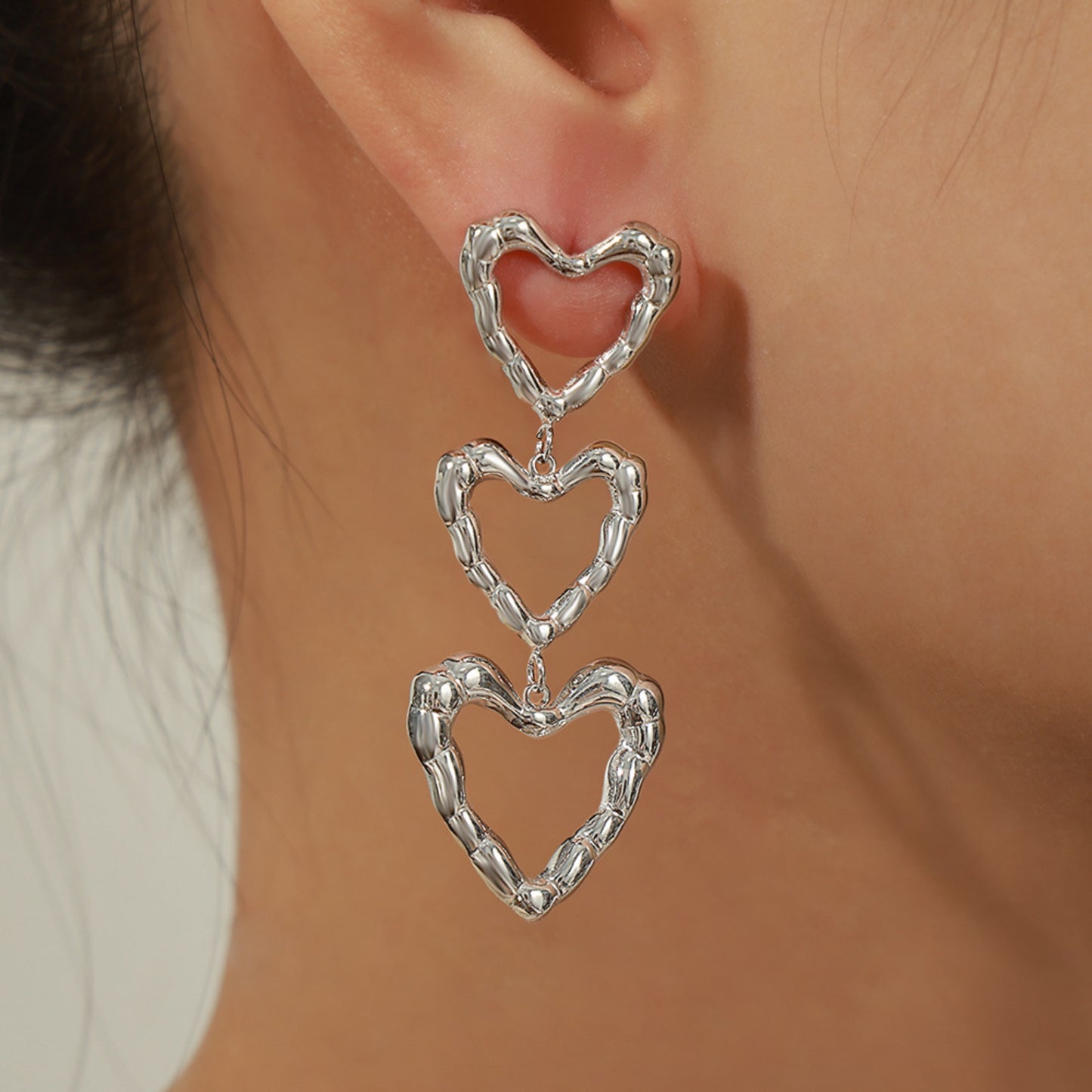 honeybee Mumford's Heart Earrings