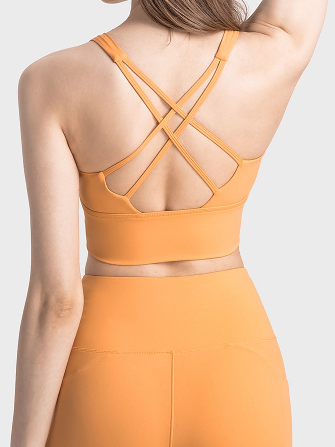 Honeybee Mumford's Scoop Neck Crisscross Straps Sports Bra