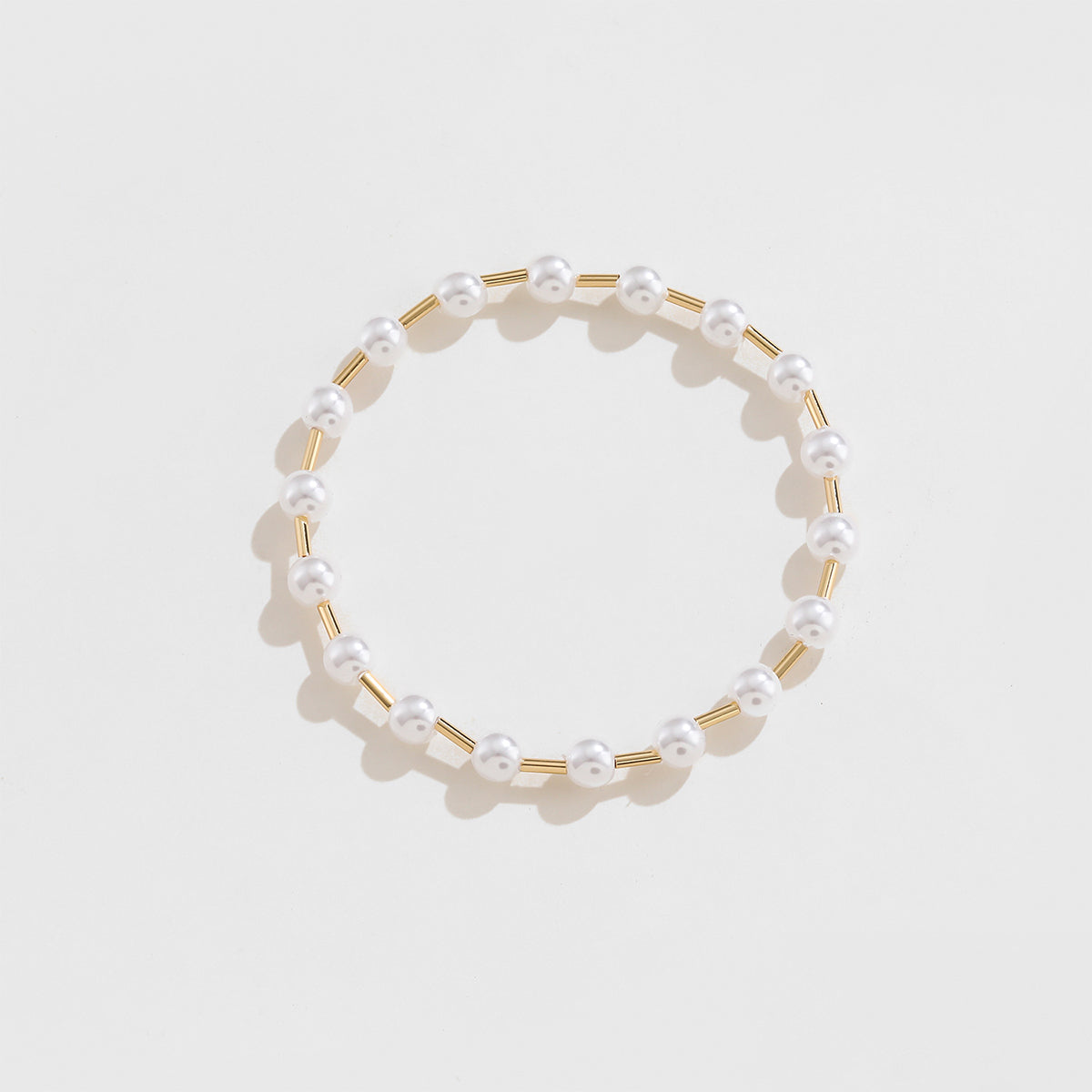 honeybee Mumford's Gold-Plated Pearl Copper Bracelet