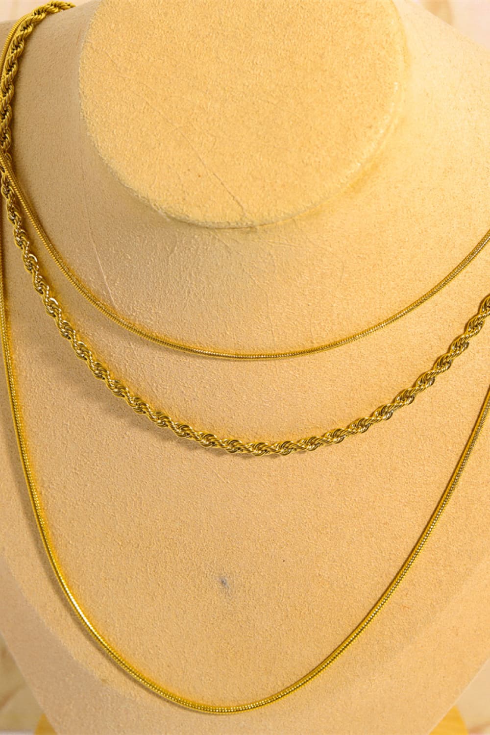 Honeybee Mumford's 18K Gold-Plated Triple Layer Necklace