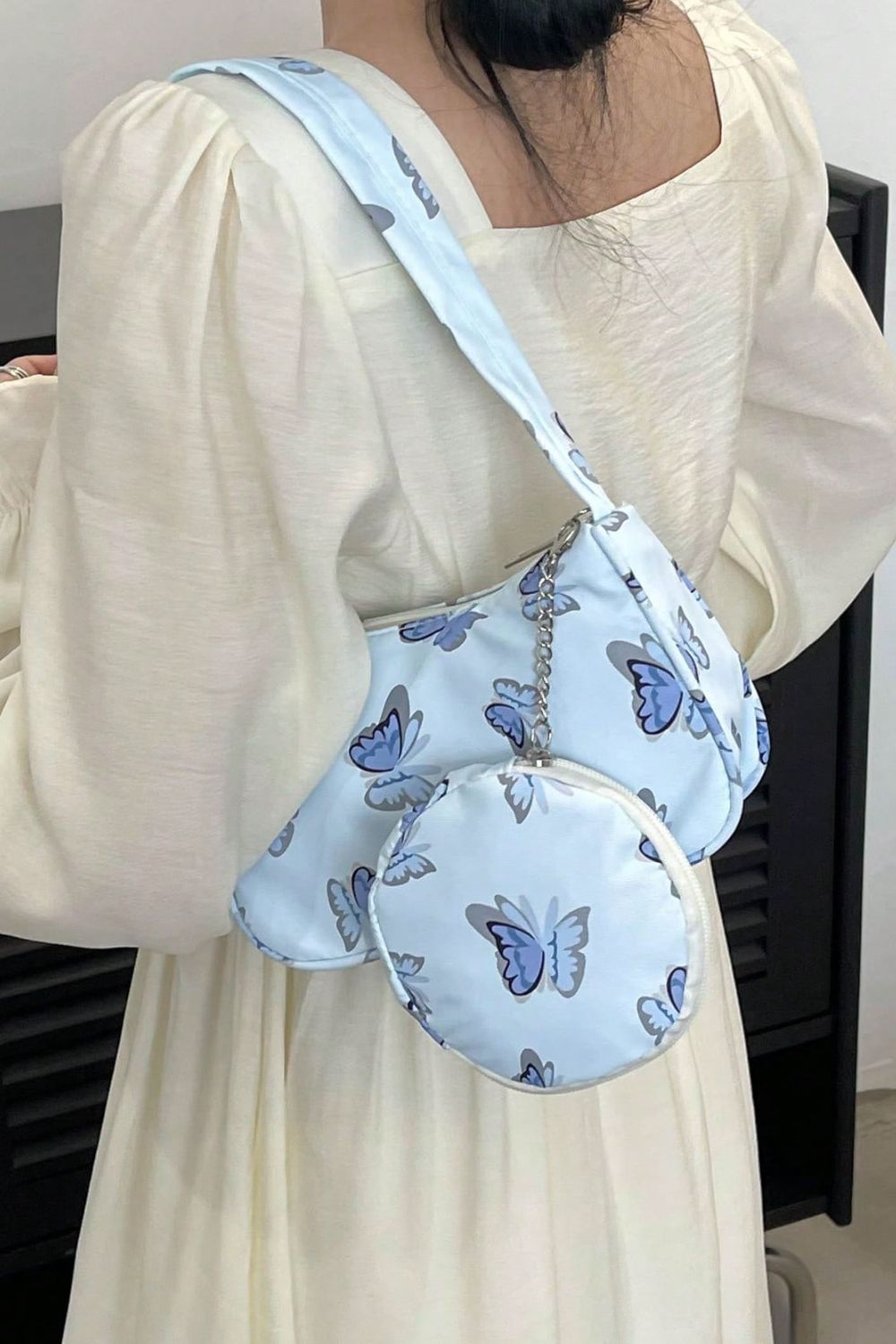 Honeybee Mumford's Honeybee Mumford's Butterfly Print Shoulder Bag with Purse