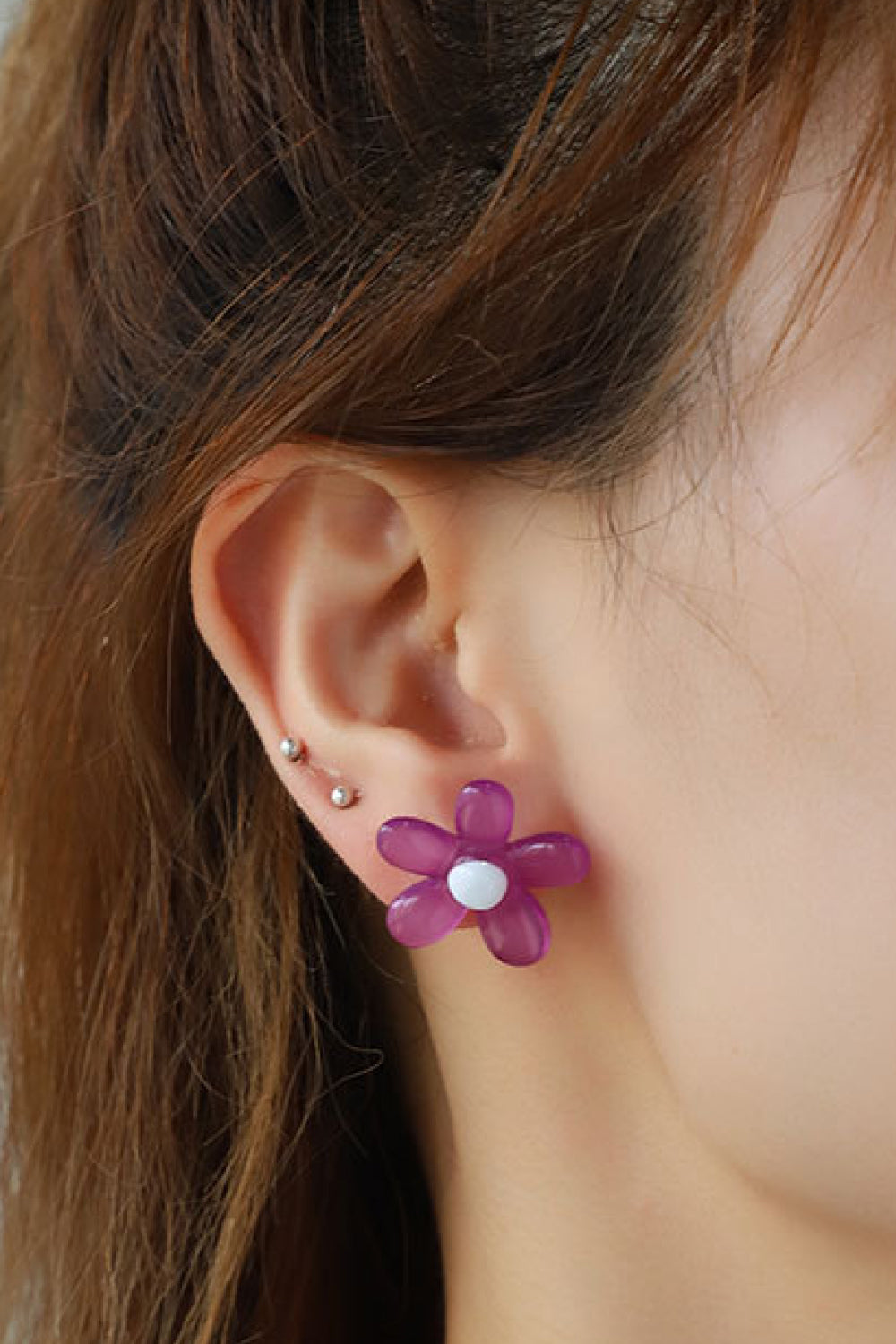 honeybee Mumford's Flower Shape Earrings