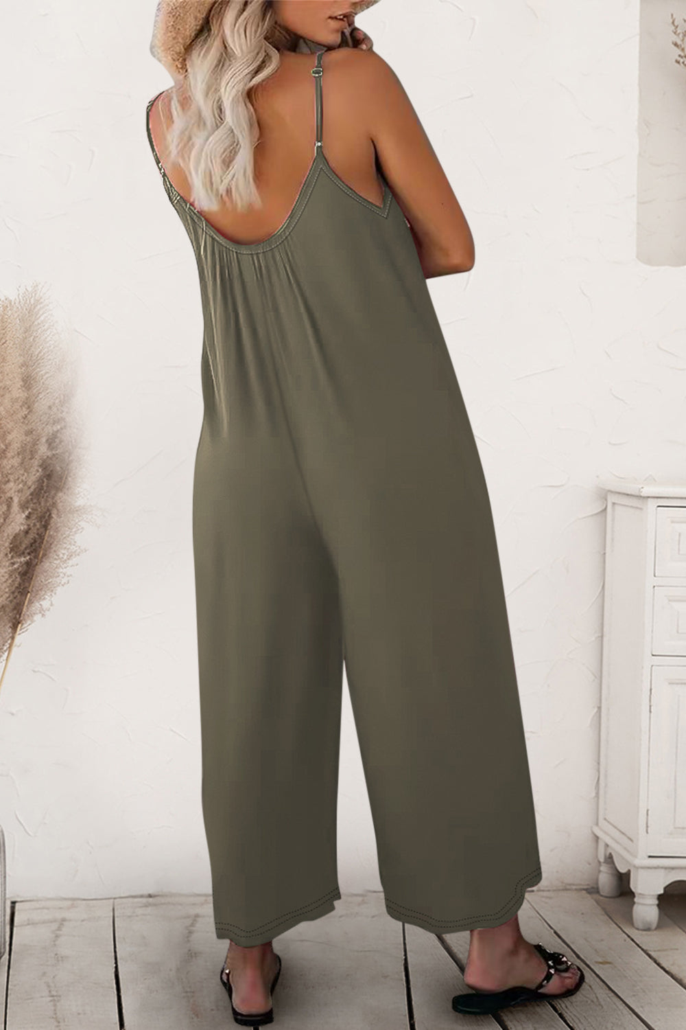 Honeybee Mumford's Scoop Neck Spaghetti Strap Jumpsuit