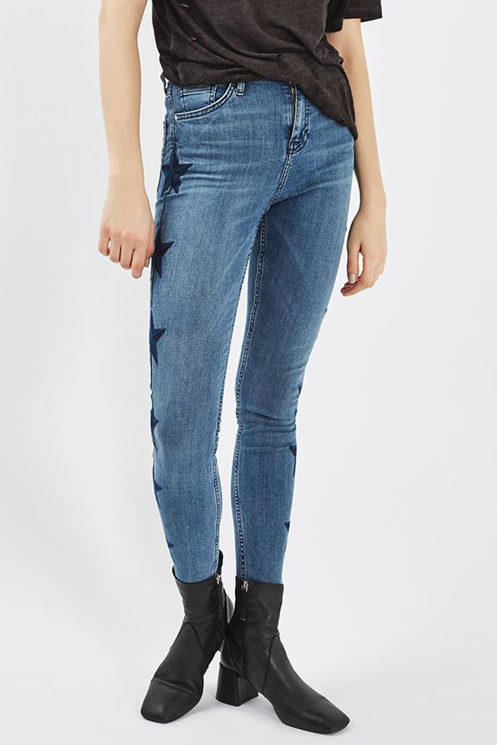 Honeybee Mumford's Star Pattern Skinny Jeans