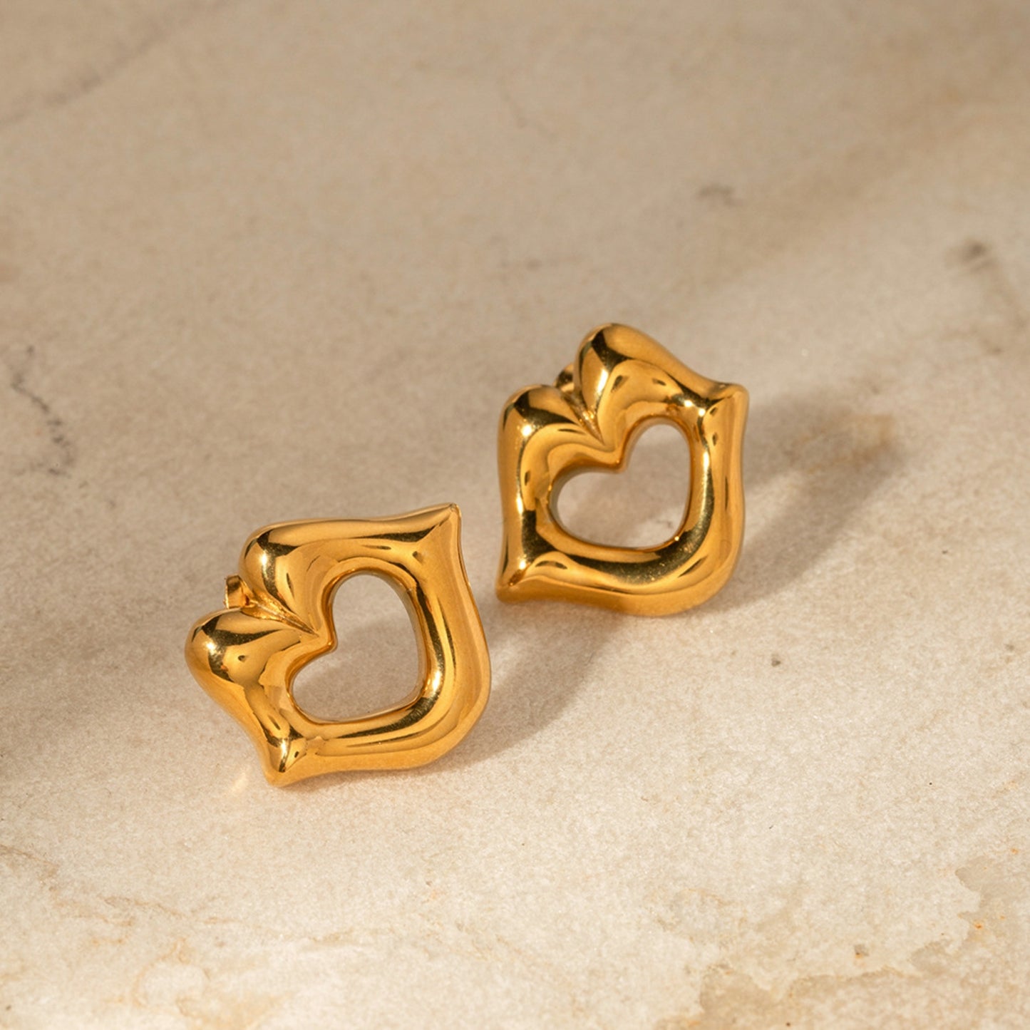 honeybee Mumford's Lip 18K Gold-Plated Stud Earrings